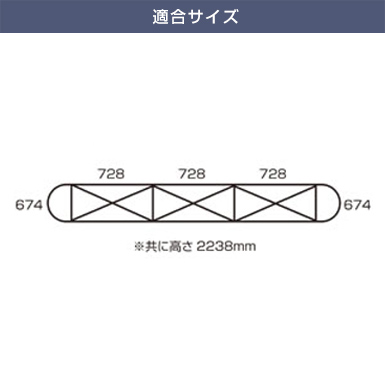 ニューイージーシステムパネル ストレート(3×3) 適合サイズ