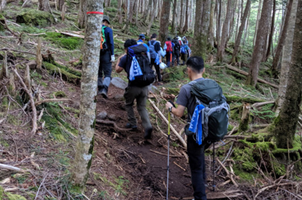 実績事例465：オリジナル登山参加者様用手ぬぐい　完成品