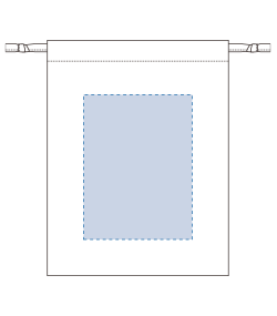 不織布巾着（Ｍ）（TP-0005）前面プリント範囲