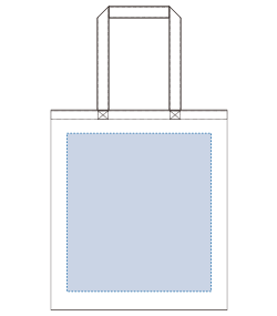 ライトキャンバスバッグ（LL）（TR-0888）背面プリント範囲