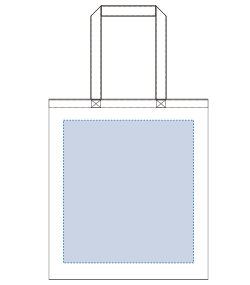 ライトキャンバスバッグ（LL）（TR-0888）前面プリント範囲