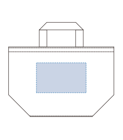 デイリーレジャートート(L)（TR-1274）背面プリント範囲