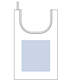 ファインライトポリマルシェバッグ（Ｌ）（TR-1347）前面プリント範囲