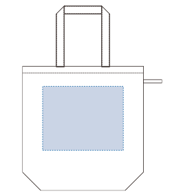 ファインライトポリバッグ（Ｍ）（TR-1348）背面プリント範囲