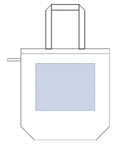 ファインライトポリバッグ（Ｍ）（TR-1348）前面プリント範囲